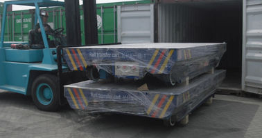 Μηχανοποιημένο καροτσάκι 6 τόνος Q235 μεταφοράς παράδοσης φορτίου ράγα ή ήπιος χάλυβας Q345